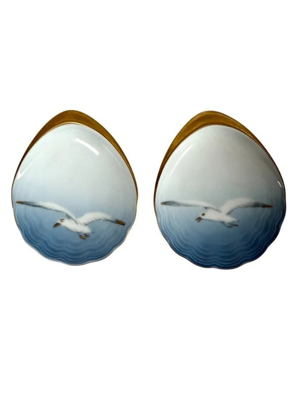 Vintage Bing & Grondahl B&G Seagull #200 Small Trinket Dishes Set Of 2